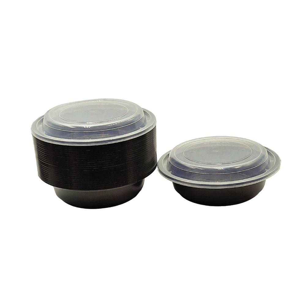 Microwave Container Round With Lid 1X150 Pieces