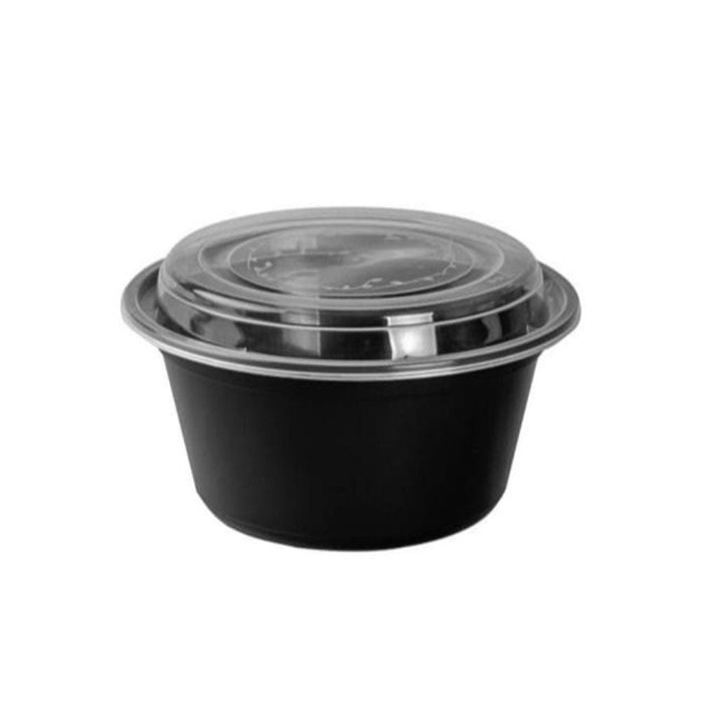 Microwave Container Round With Lid 1X150 Pieces