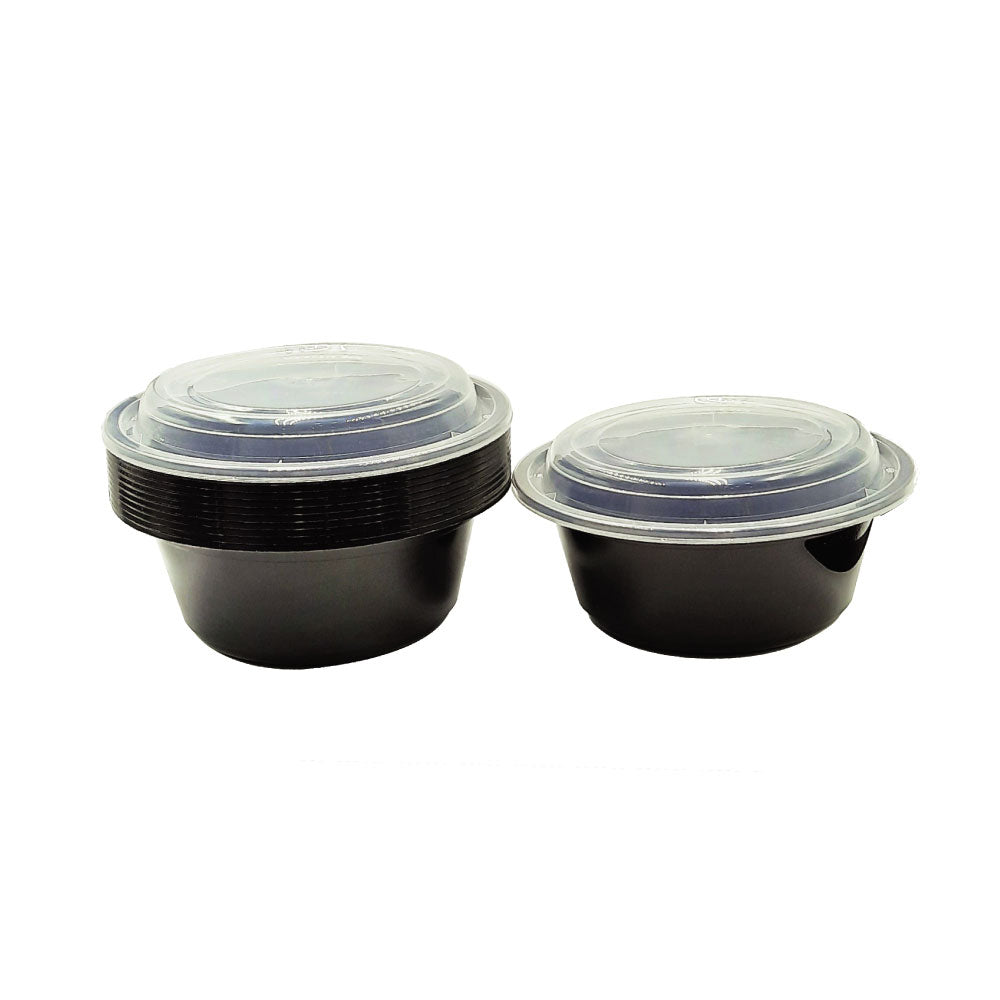 Microwave Container Round With Lid 1X150 Pieces