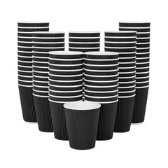 Ripple Coffee Cup 12 Ounce Black 1X1000 Pieces