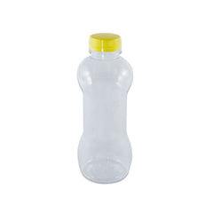 Plastic Juice Bottle 200ml Dumbel Shape Lid 150 Pieces