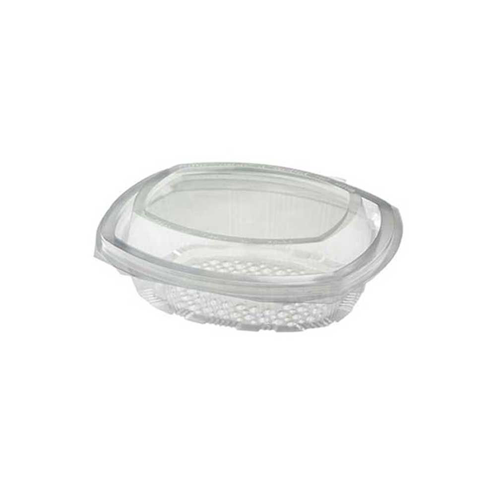 Clear Salad Container Round Hinged Lid 1X300 Pieces