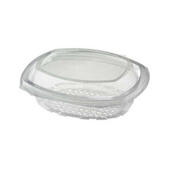 Clear Salad Container Round Hinged Lid 1X300 Pieces