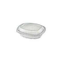 Clear Salad Container Round Hinged Lid 1X300 Pieces