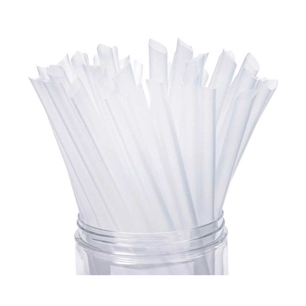 Plastic Straw Clear 8MM 20X500 Pieces