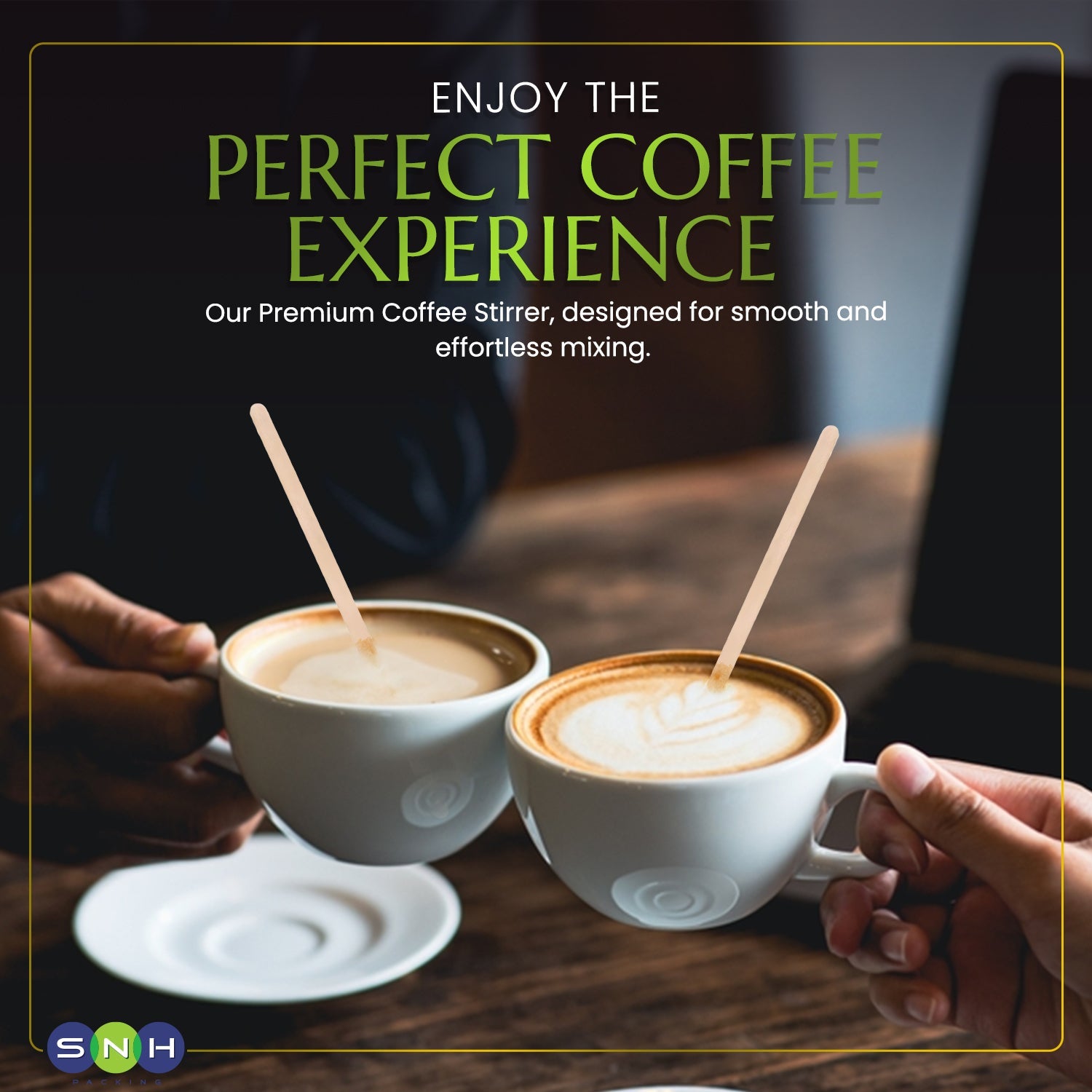 SNH Coffee Stirrer Stick 14CM Unwrapped 1000 Pieces