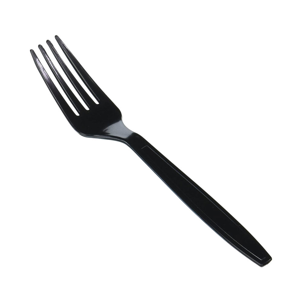 Disposable Plastic Fork Black HD 40X50 Pieces