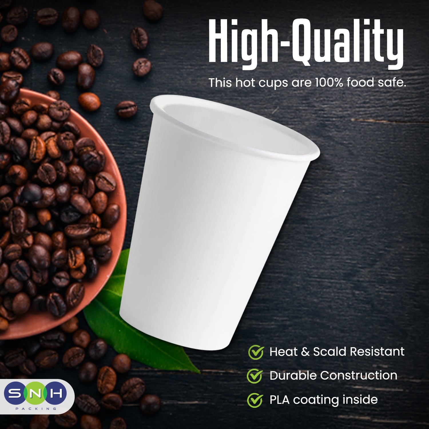 Paper Cup 12 Oz Single Wall 1X500 Pieces