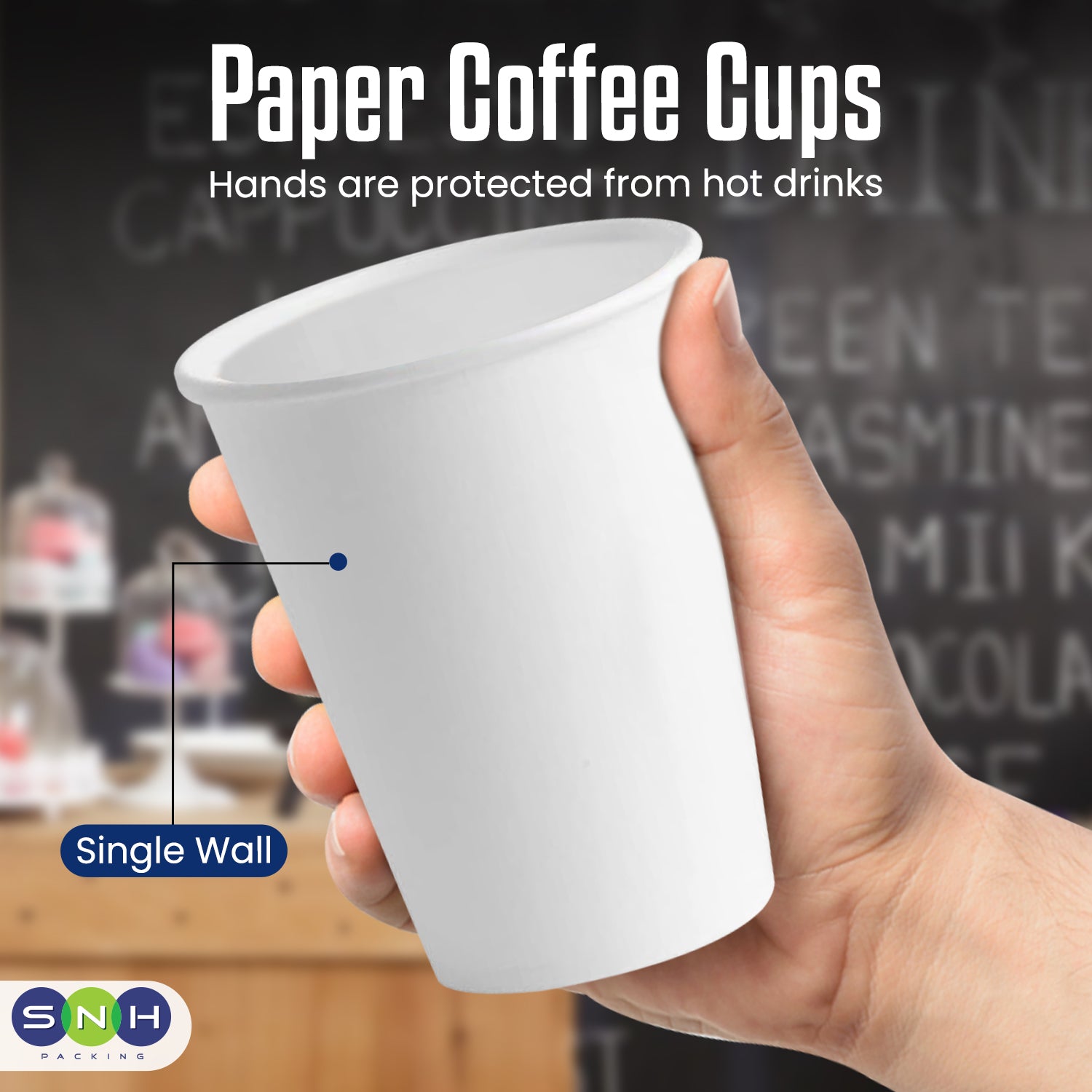 Paper Cup 12 Oz Single Wall 1X500 Pieces