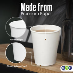 Paper Cup 8 OZ Single Wall 1X1000 Pieces