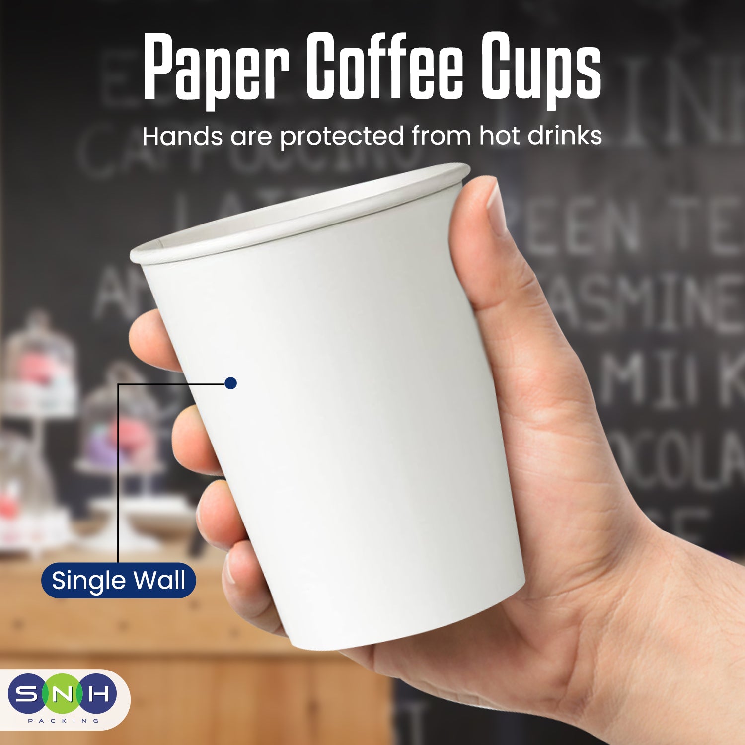 Paper Cup 8 OZ Single Wall 1X1000 Pieces