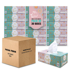 Fasil Facial Tissue 200 Sheet 1 Ply Pack 30 Pieces