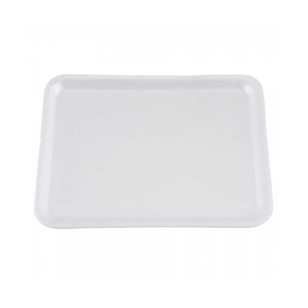 Rectangular Foam Tray White D18 250 Pieces