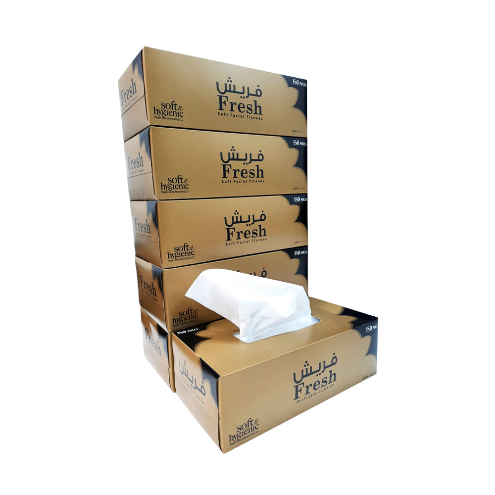 Fresh Facial Tissue 150 Sheet Pack Of 30 Pieces