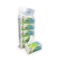 Fresh Nylon Facial Tissue 400 Sheet 5 Pieces