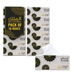 Fresh Facial Tissue 500 Sheets 2 Ply Pack 10 Pieces