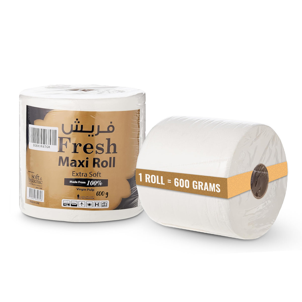 Fresh Maxi Roll 600GM Single Pack 2 Ply Embossed