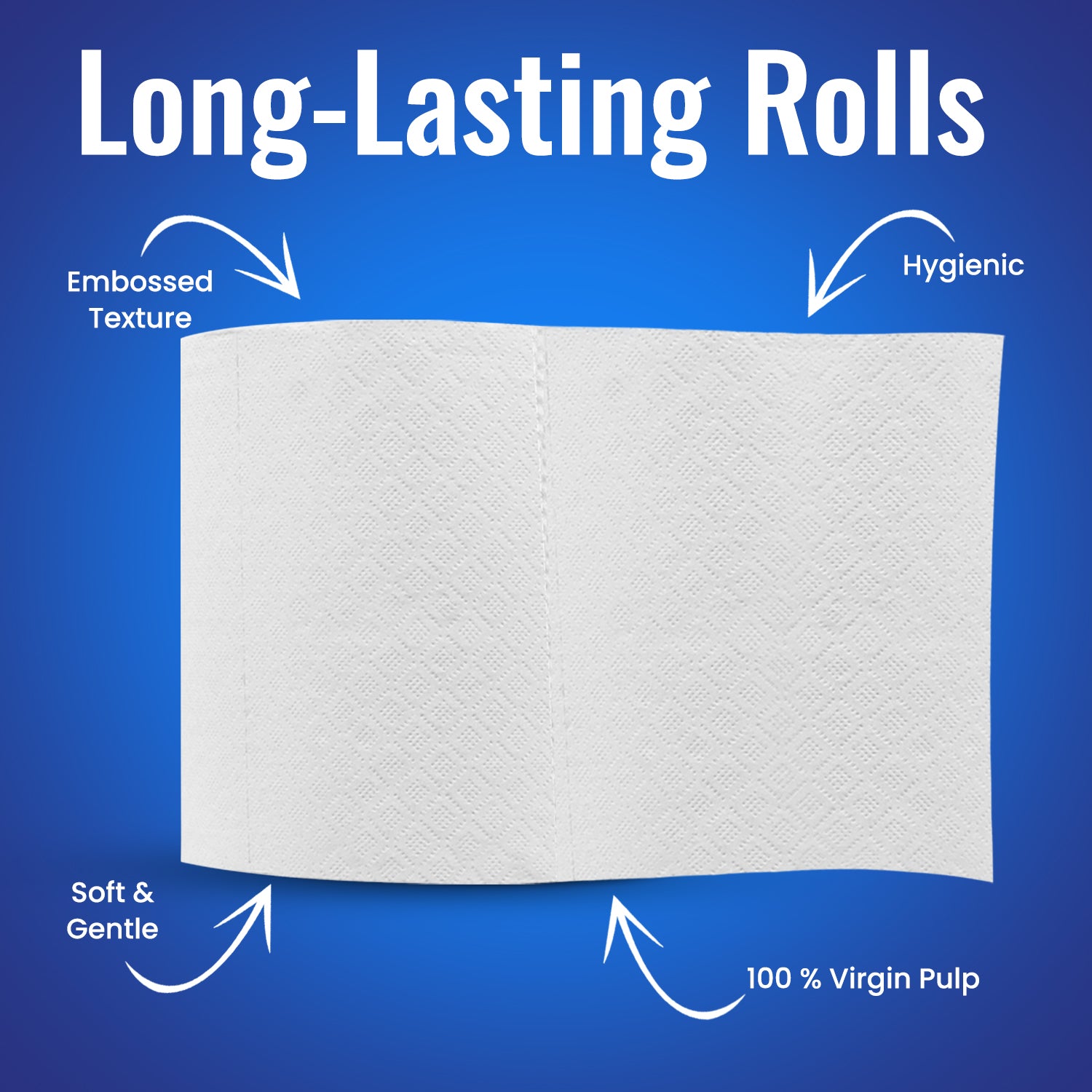 Fresh Maxi Roll 1000 Grams 2 Ply Embossed 6 Pieces