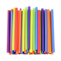 Plastic Straw Multi Color 12MM 24X100 Pieces