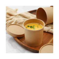 Kraft Soup Bowl Brown 26 OZ With Lid 1X500 Pieces