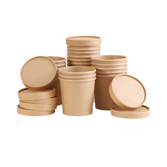 Kraft Soup Bowl Brown 26 OZ With Lid 1X500 Pieces