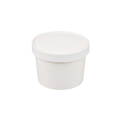 Paper Soup Bowl Lid 12oz White 1X500 Pieces