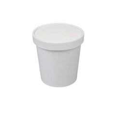 Paper Soup Bowl Lid 26oz White 1X500 Pieces