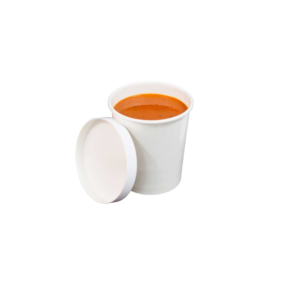 Paper Soup Bowl Lid 32oz White 1X500 Pieces