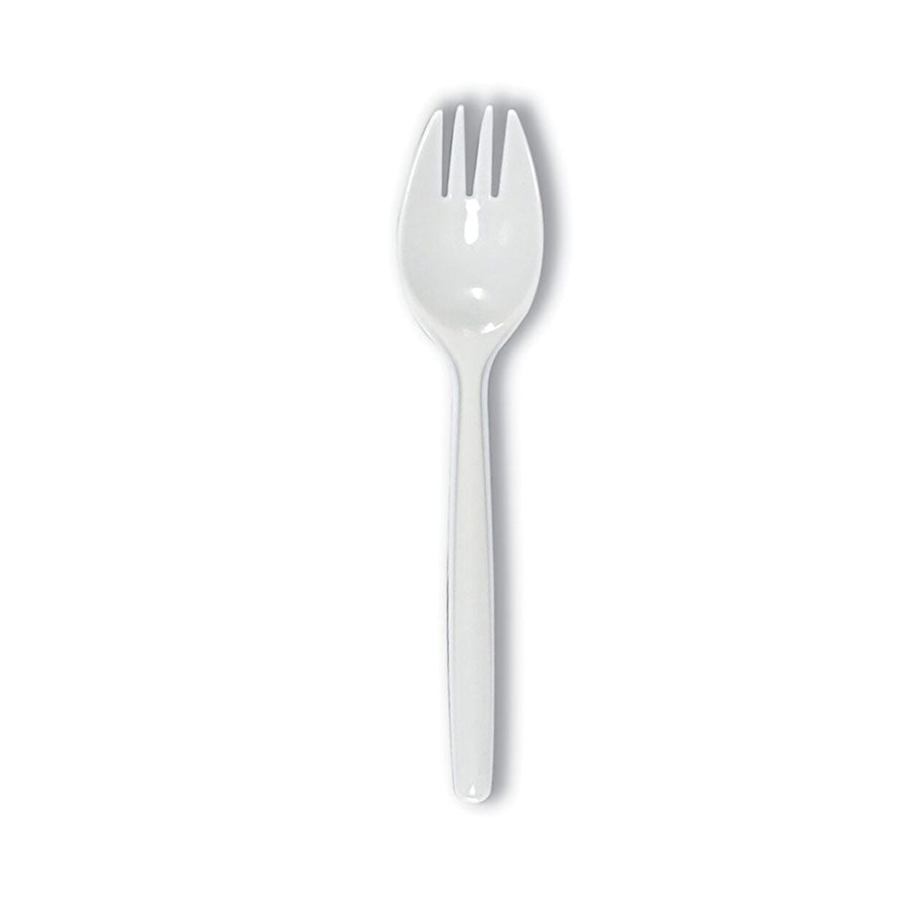 Disposable Plastic Spork White 1X2000 Pieces