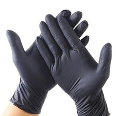 Powder Free Nitrile Gloves Black 10X100 Pieces