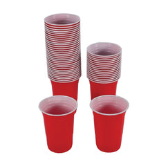 Red Plastic Juice Cup 16 Ounce