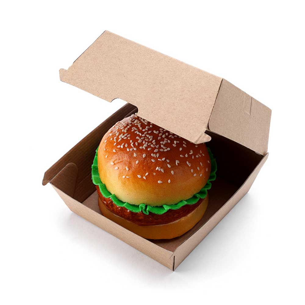 Endura Burger Box Brown 1X250 Pieces