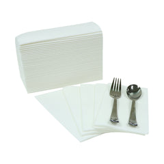 SNH Premium Airlaid Napkin 40X40CM White 12X45 Pieces