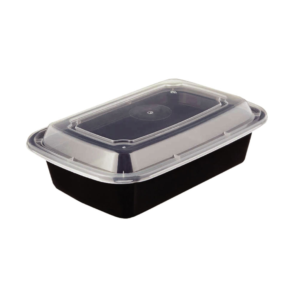 Microwave Container Rect With Lid 1X150 Pieces