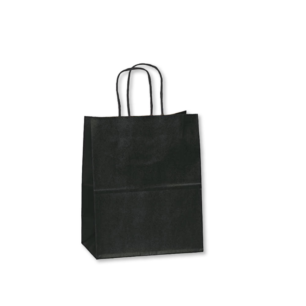 Black Paper Bag 24X28X12CM Twisted Handle