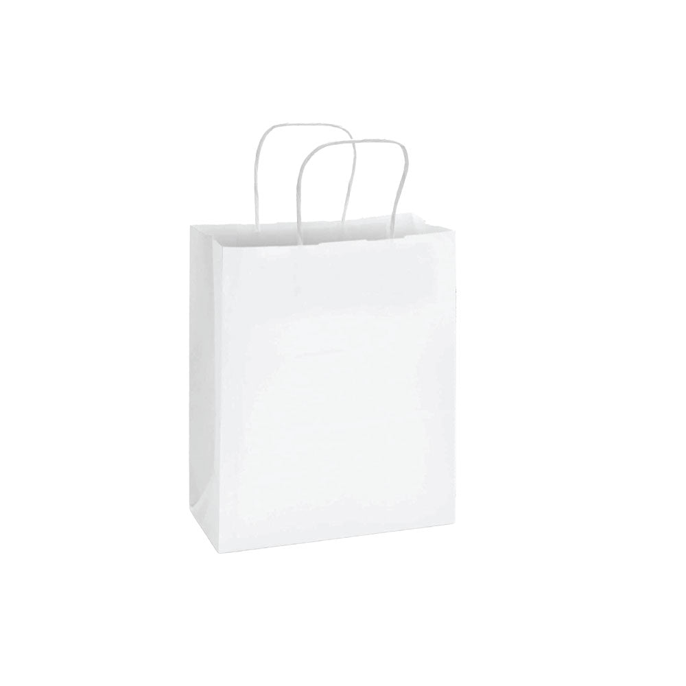 White Paper Bag 24X28X12CM Twisted Handle