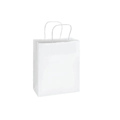 White Paper Bag 24X28X12CM Twisted Handle