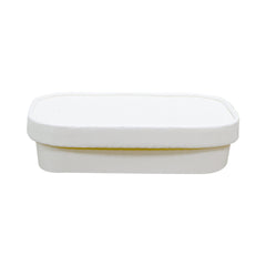 White Paper Container 500ML With Paper Lid 25 Pieces